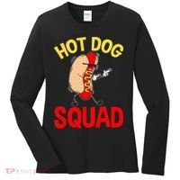 Funny Hot Dog Squad Hot Dog Women's Long Sleeve Shirt thumb 0