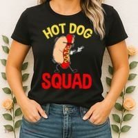 Funny Hot Dog Squad Hot Dog Women's T-Shirt thumb 2