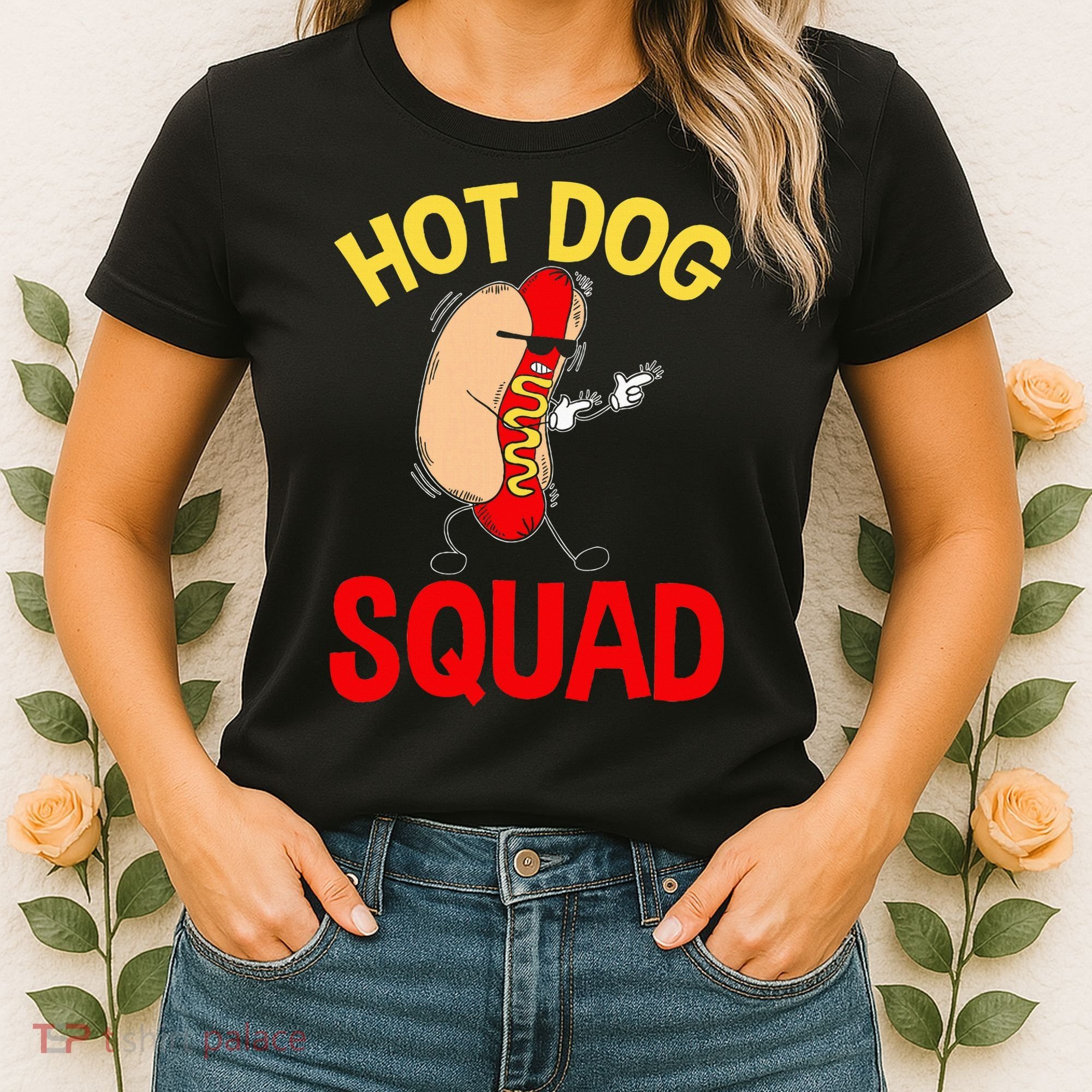 Funny Hot Dog Squad Hot Dog Women's T-Shirt