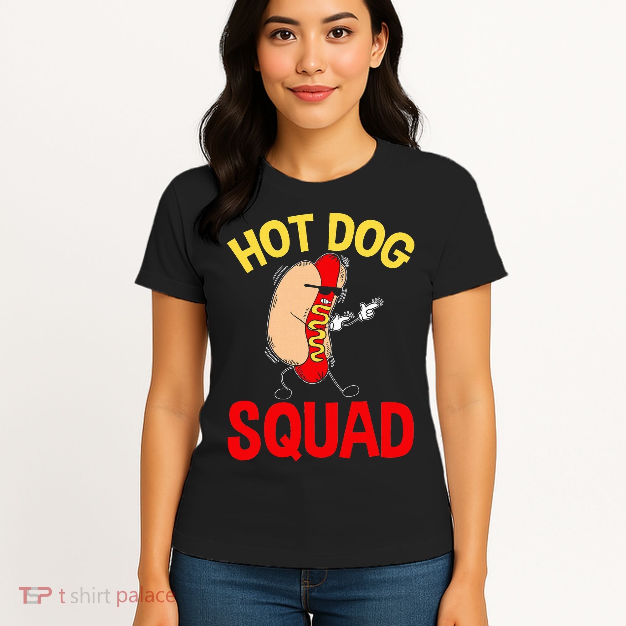 Funny Hot Dog Squad Hot Dog Women's T-Shirt