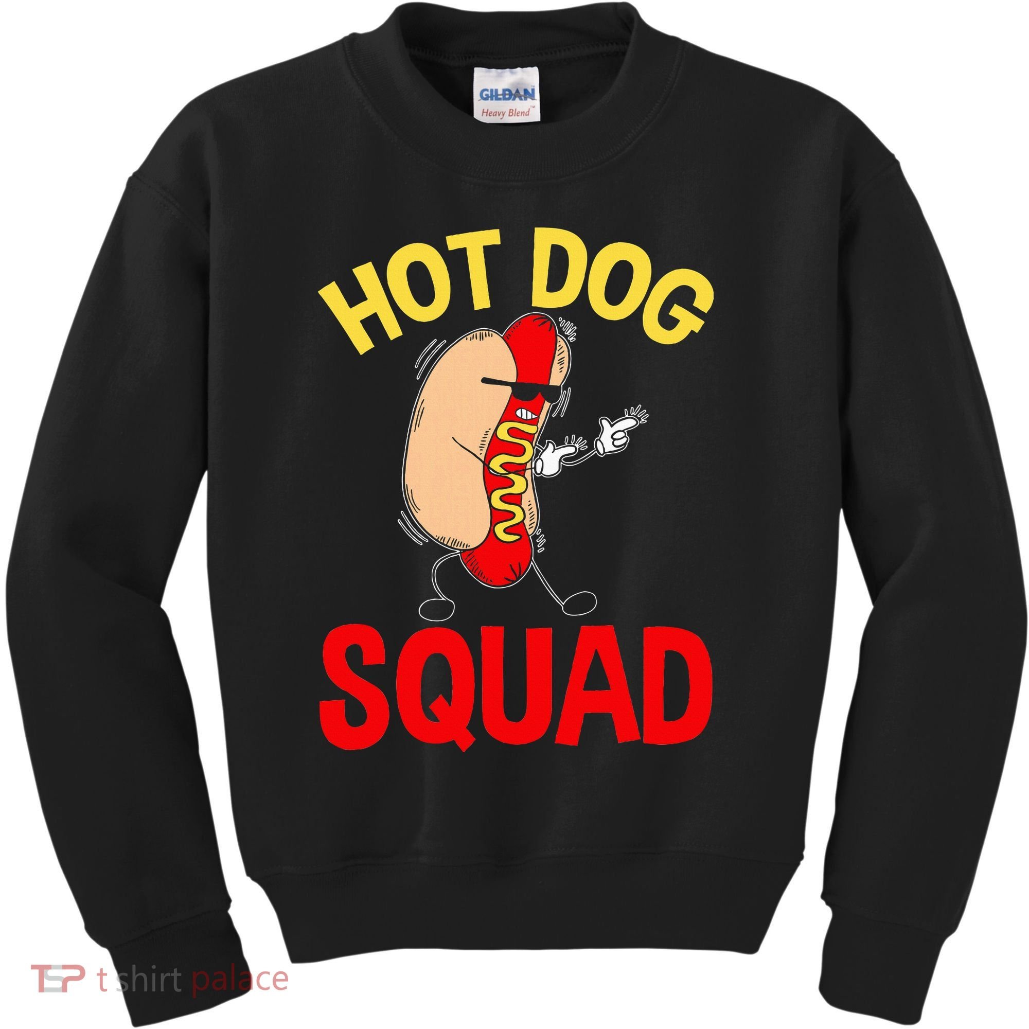 Funny Hot Dog Squad Hot Dog Kids Sweatshirt
