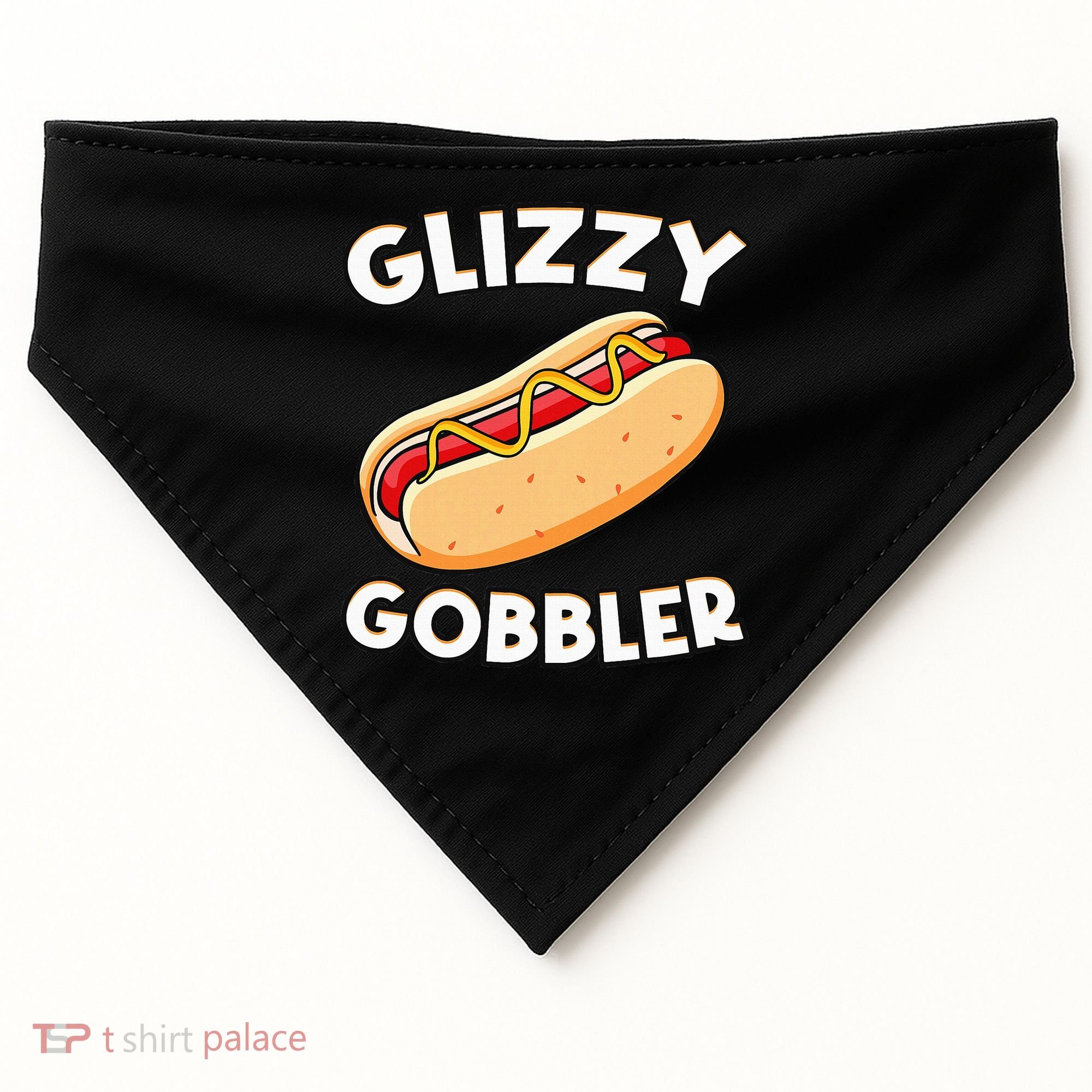 Funny Hot Dog Glizzy Gobbler Number One Glizzy Gladiator USA-Made Doggie Bandana