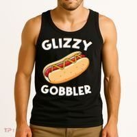 Funny Hot Dog Glizzy Gobbler Number One Glizzy Gladiator Tank Top thumb 3