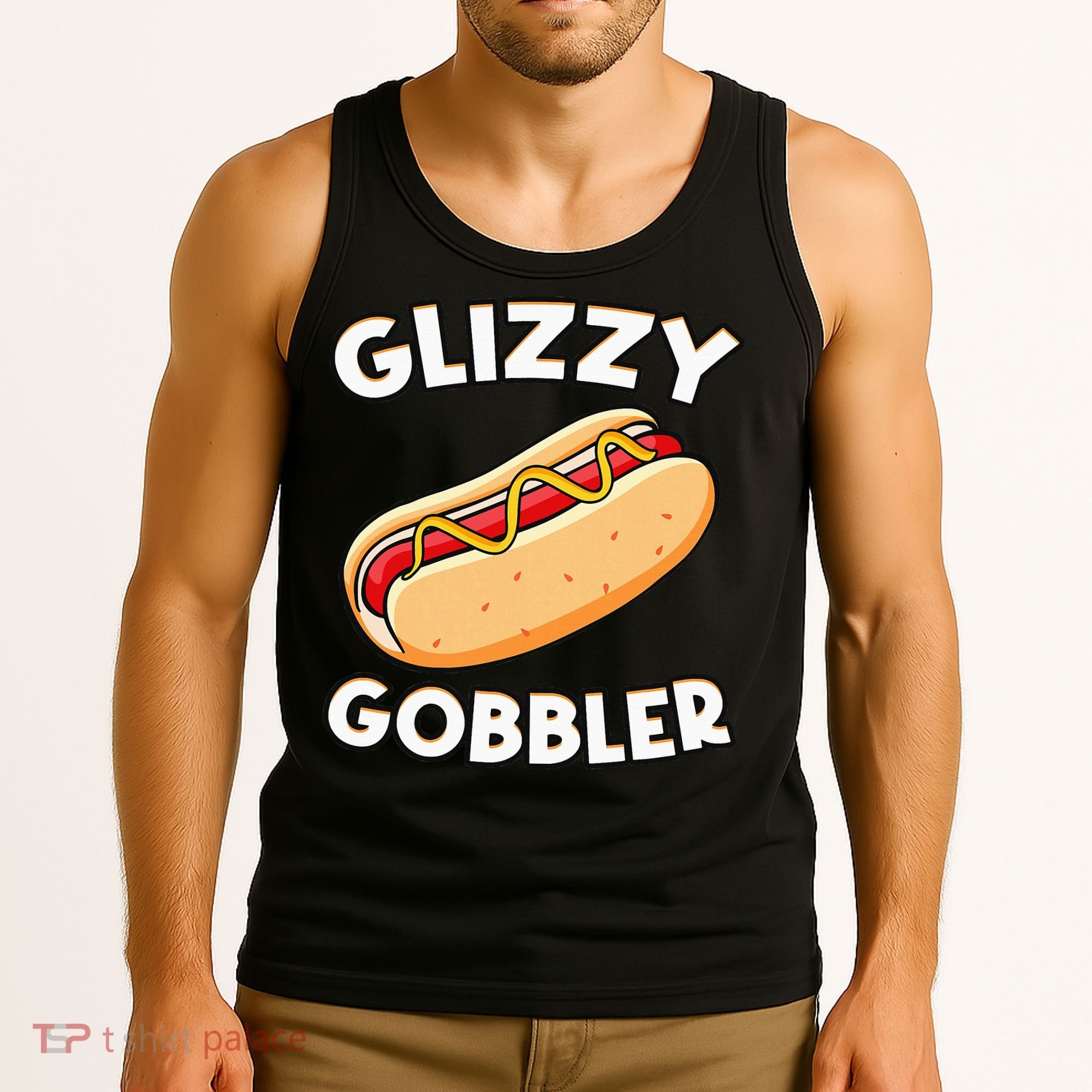Funny Hot Dog Glizzy Gobbler Number One Glizzy Gladiator Tank Top