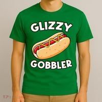 Funny Hot Dog Glizzy Gobbler Number One Glizzy Gladiator T-Shirt thumb 3