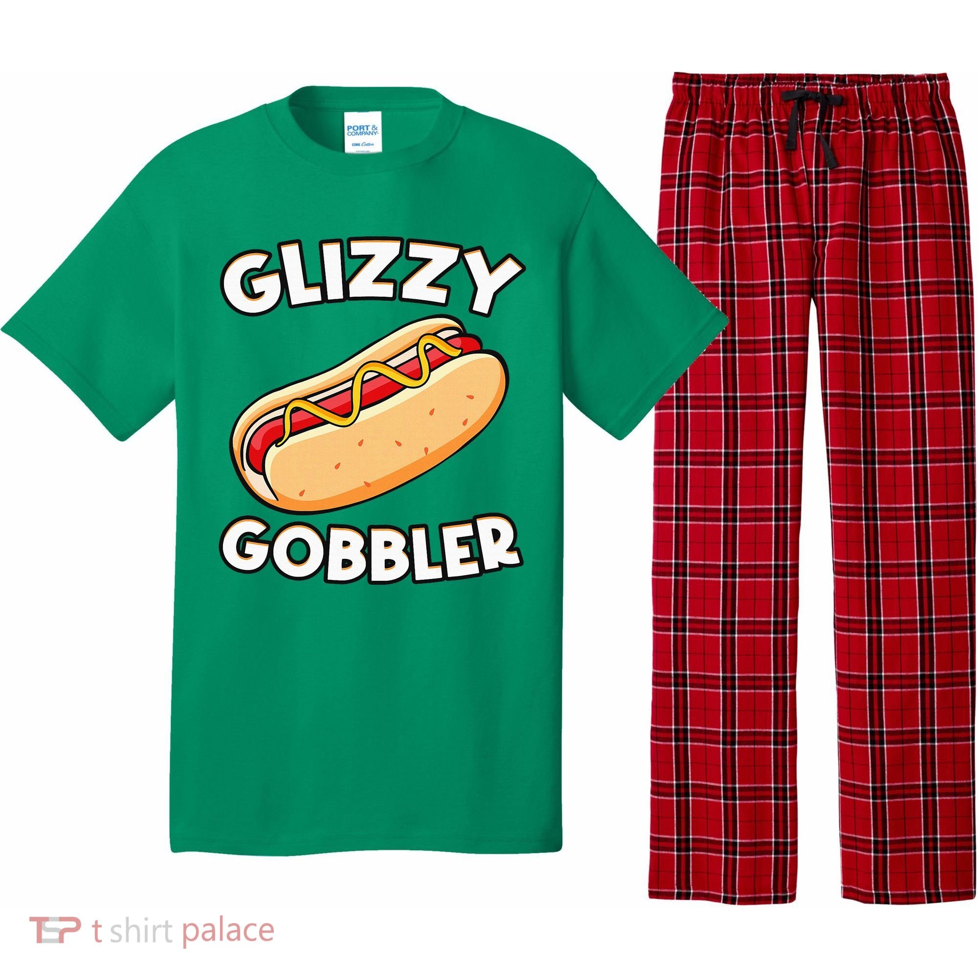 Funny Hot Dog Glizzy Gobbler Number One Glizzy Gladiator Pajama Set