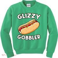 Funny Hot Dog Glizzy Gobbler Number One Glizzy Gladiator Kids Sweatshirt thumb 0