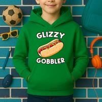 Funny Hot Dog Glizzy Gobbler Number One Glizzy Gladiator Kids Hoodie thumb 2