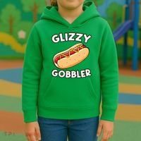 Funny Hot Dog Glizzy Gobbler Number One Glizzy Gladiator Kids Hoodie thumb 3