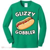 Funny Hot Dog Glizzy Gobbler Number One Glizzy Gladiator Kids Long Sleeve Shirt thumb 0