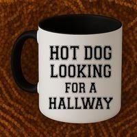 Funny Hot Dog Looking For A Hallway Sarcasm Coffee Mug thumb 2