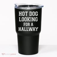 Funny Hot Dog Looking For A Hallway Sarcasm Tumbler thumb 0