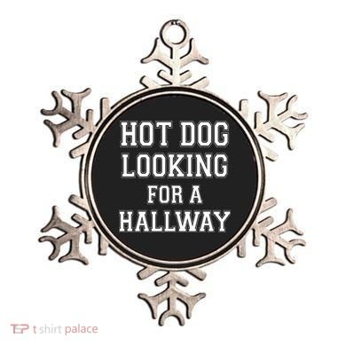 Funny Hot Dog Looking For A Hallway Sarcasm Ornament