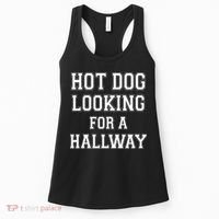 Funny Hot Dog Looking For A Hallway Sarcasm Women's Tank Top thumb 0