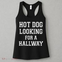 Funny Hot Dog Looking For A Hallway Sarcasm Women's Tank Top thumb 3