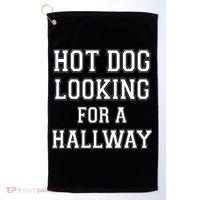 Funny Hot Dog Looking For A Hallway Sarcasm Golf Towel thumb 0