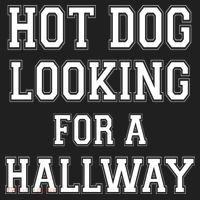 Funny Hot Dog Looking For A Hallway Sarcasm Golf Towel thumb 3