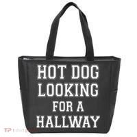 Funny Hot Dog Looking For A Hallway Sarcasm Tote Bag thumb 0