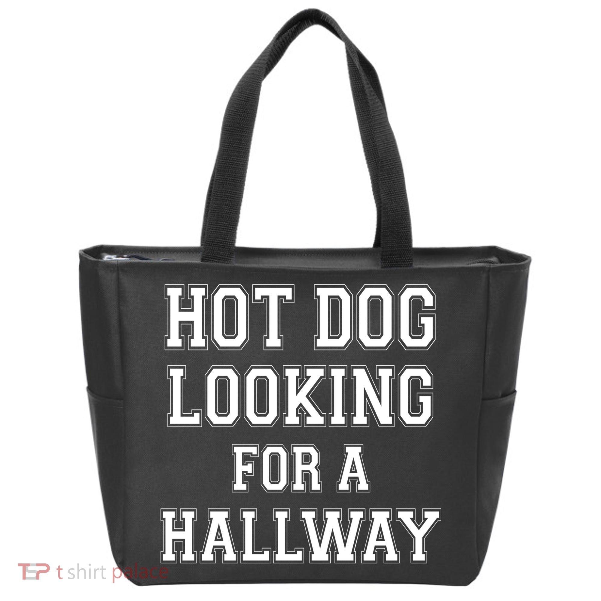 Funny Hot Dog Looking For A Hallway Sarcasm Tote Bag