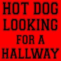 Funny Hot Dog Looking For A Hallway Sarcasm Santa Hat thumb 1
