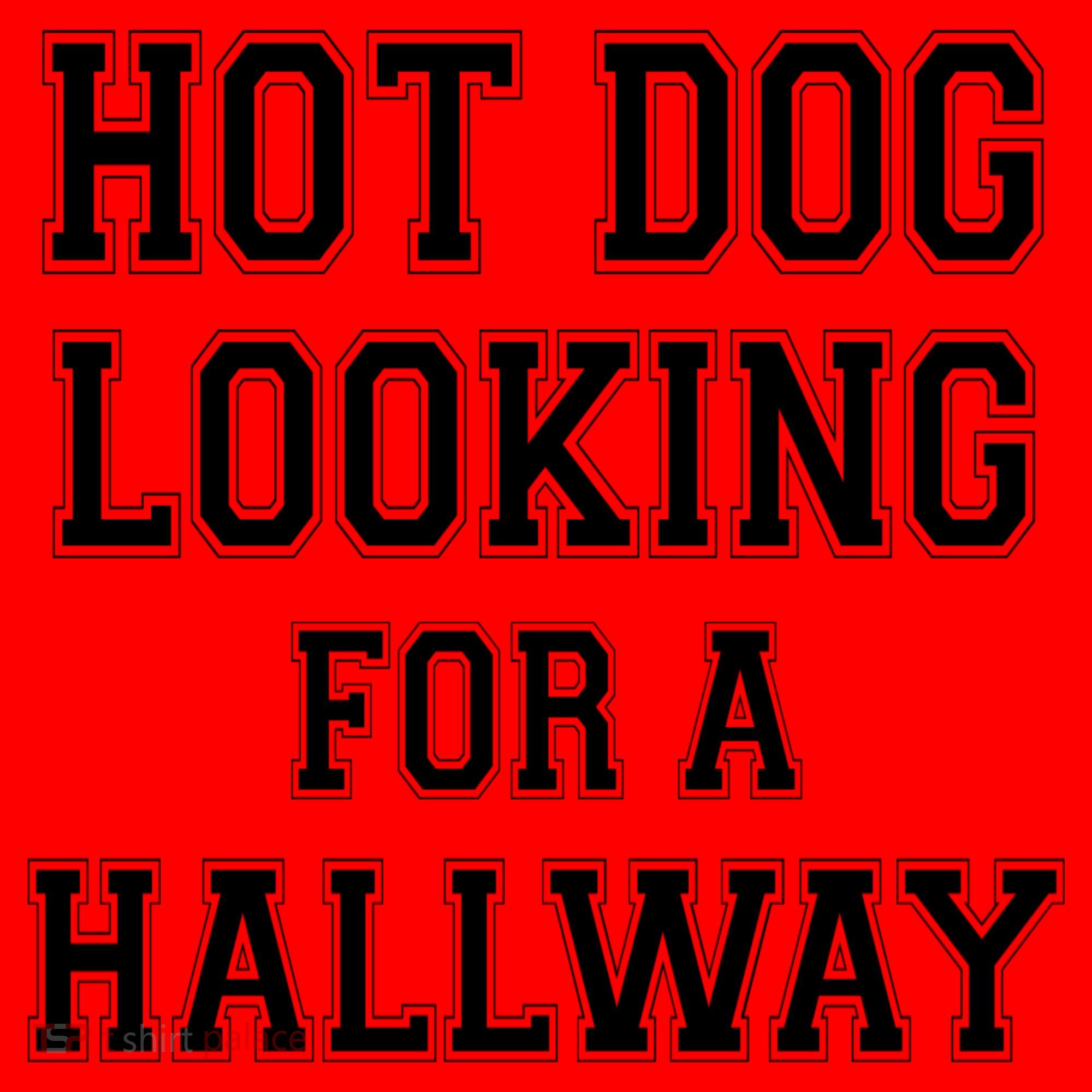 Funny Hot Dog Looking For A Hallway Sarcasm Santa Hat