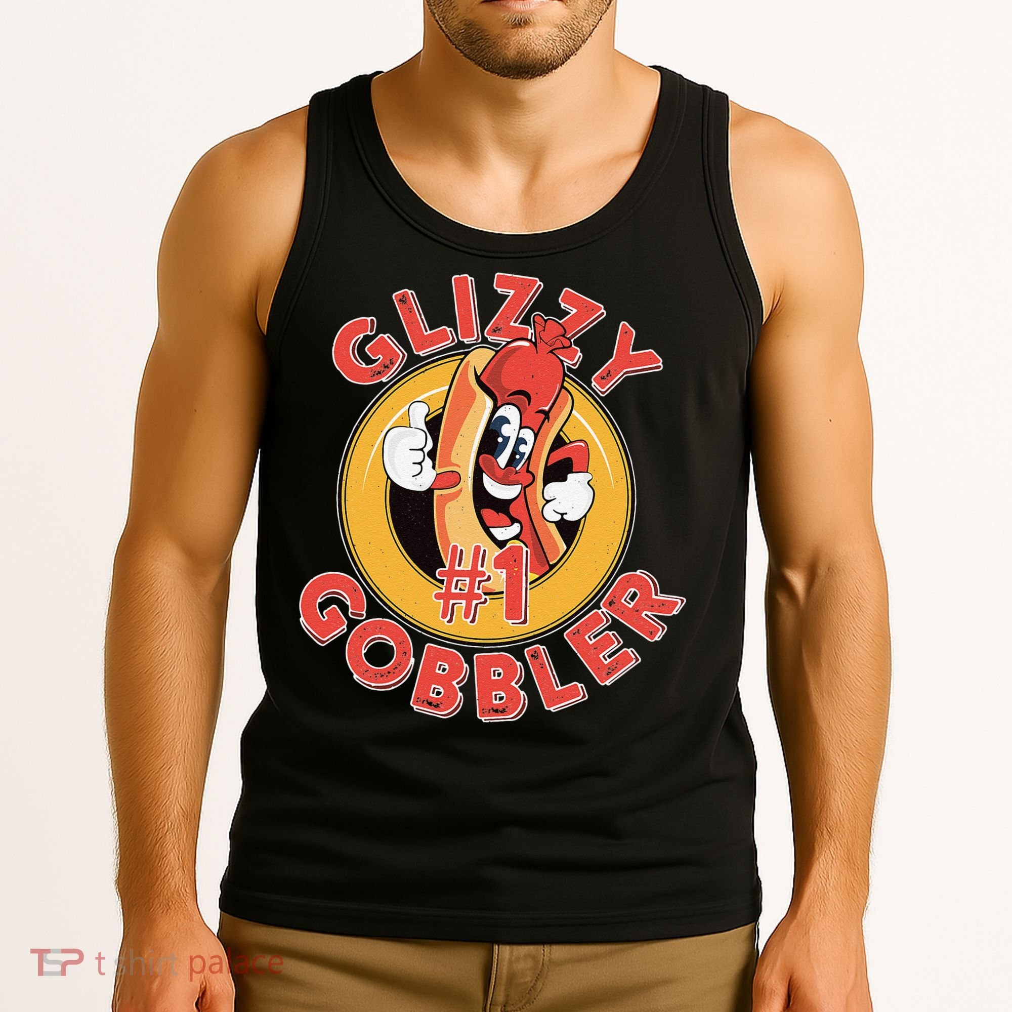 Funny Hot Dog Glizzy Gobbler Number One Glizzy Tank Top
