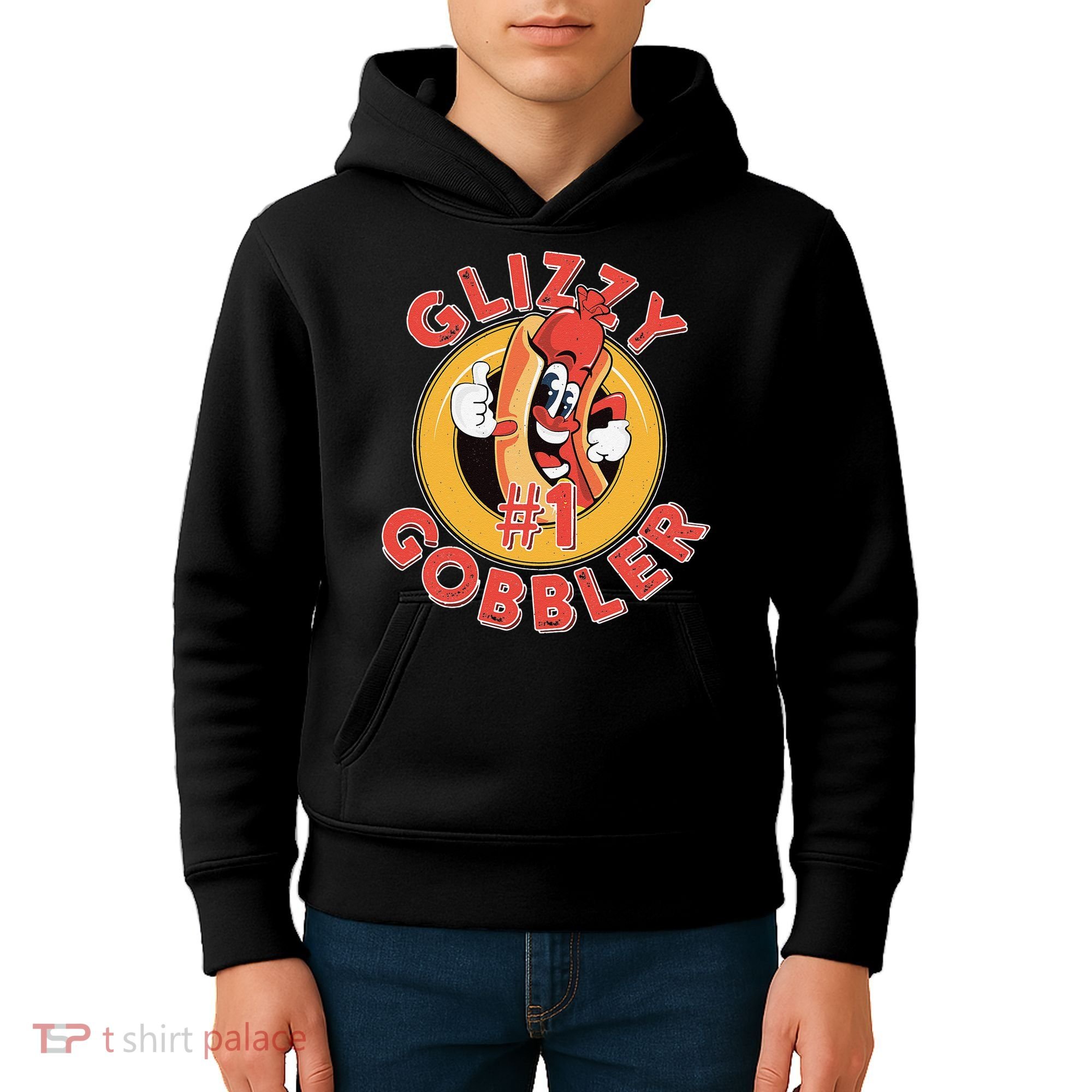 Funny Hot Dog Glizzy Gobbler Number One Glizzy Kids Hoodie
