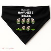 Funky Headed Dog Meaningful Gift Funny Havanese For Christmas Cool Gift USA-Made Doggie Bandana thumb 0