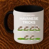 Funky Headed Dog Meaningful Gift Funny Havanese For Christmas Cool Gift Coffee Mug thumb 2