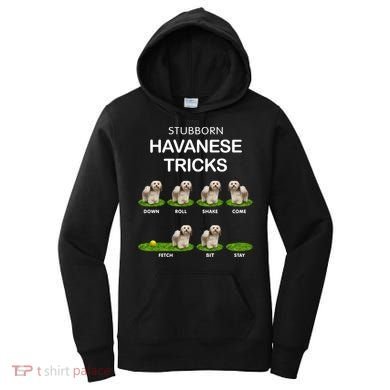 Funky Headed Dog Meaningful Gift Funny Havanese For Christmas Cool Gift Women's Hoodie