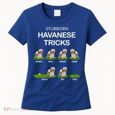Funky Headed Dog Meaningful Gift Funny Havanese For Christmas Cool Gift Women's T-Shirt