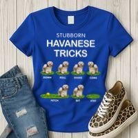 Funky Headed Dog Meaningful Gift Funny Havanese For Christmas Cool Gift Women's T-Shirt thumb 3