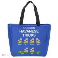 Funky Headed Dog Meaningful Gift Funny Havanese For Christmas Cool Gift Tote Bag thumb 0