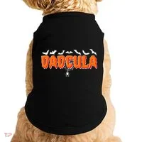 Funny Halloween Dadcula Dracula Doggie Tank thumb 0