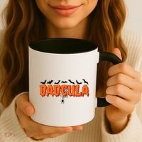 Funny Halloween Dadcula Dracula Coffee Mug thumb 3
