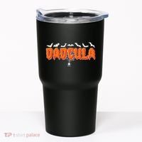 Funny Halloween Dadcula Dracula Tumbler thumb 0