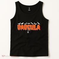 Funny Halloween Dadcula Dracula Tank Top thumb 2