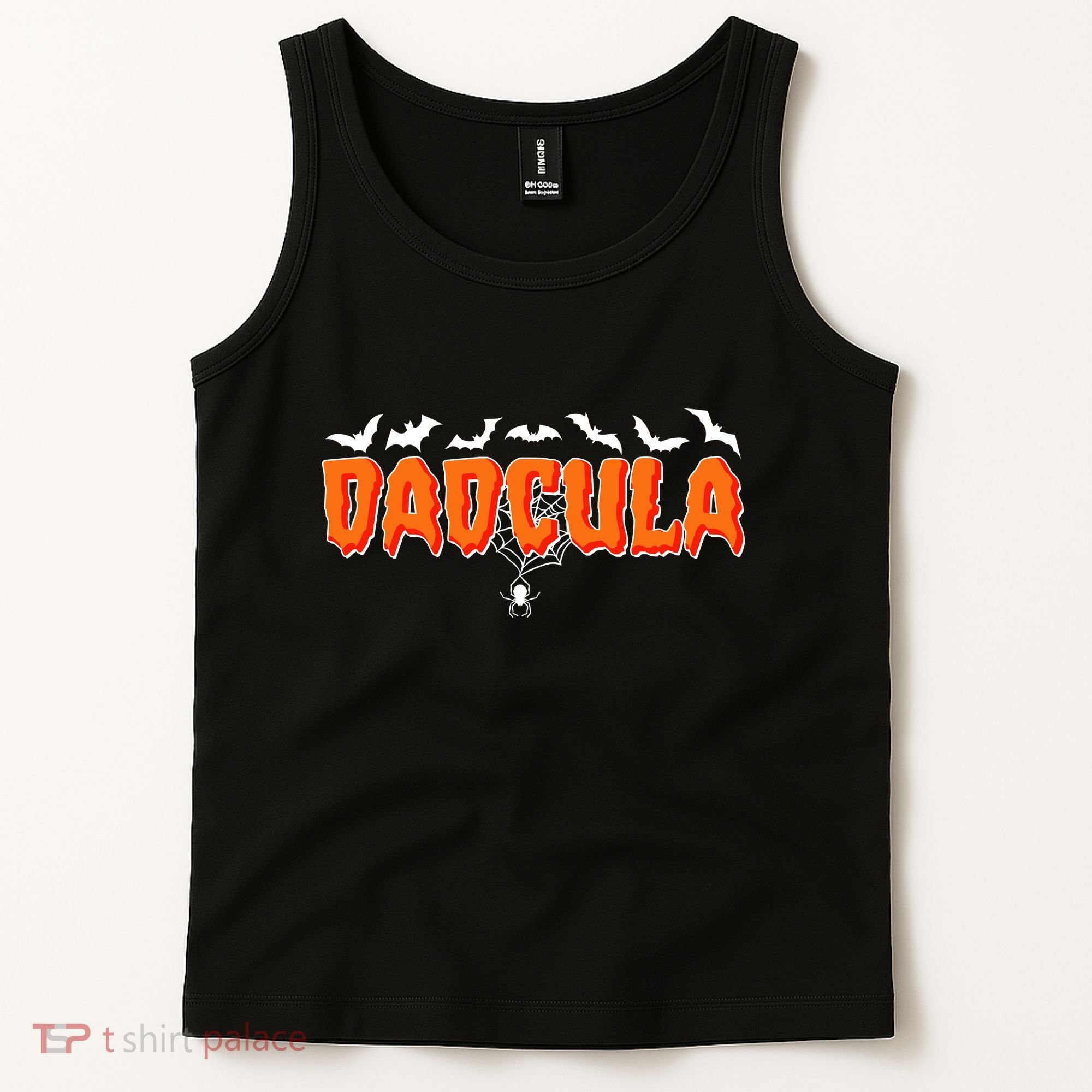 Funny Halloween Dadcula Dracula Tank Top