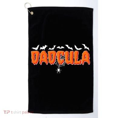 Funny Halloween Dadcula Dracula Golf Towel