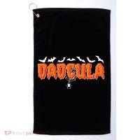 Funny Halloween Dadcula Dracula Golf Towel thumb 0