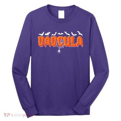 Funny Halloween Dadcula Dracula Long Sleeve Shirt