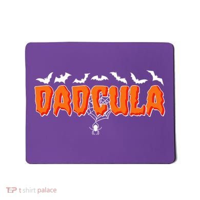 Funny Halloween Dadcula Dracula Mousepad