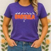 Funny Halloween Dadcula Dracula Women's T-Shirt thumb 2