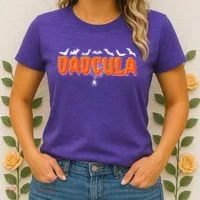 Funny Halloween Dadcula Dracula Women's T-Shirt thumb 2
