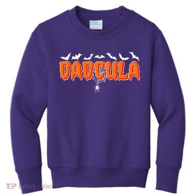 Funny Halloween Dadcula Dracula Kids Sweatshirt