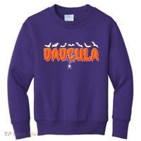 Funny Halloween Dadcula Dracula Kids Sweatshirt thumb 0