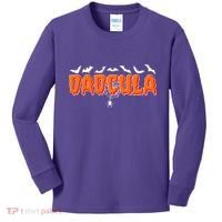 Funny Halloween Dadcula Dracula Kids Long Sleeve Shirt thumb 0
