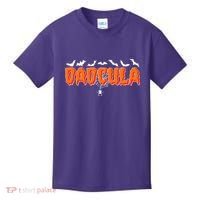 Funny Halloween Dadcula Dracula Kids T-Shirt thumb 0