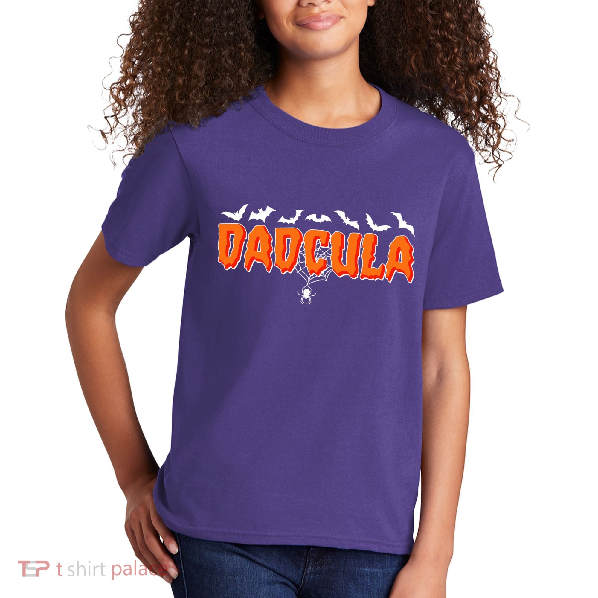 Funny Halloween Dadcula Dracula Kids T-Shirt