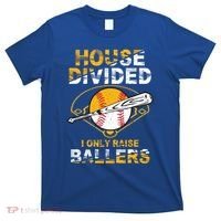 Funny House Divided I Only Raise Ballers Softball Baseball Gift T-Shirt thumb 0